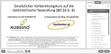 Probieren Sie unseren Taxikurs.